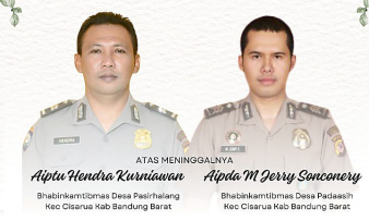 Dua Anggota Bhabinkamtibmas TewasTertabrak Truk TNI